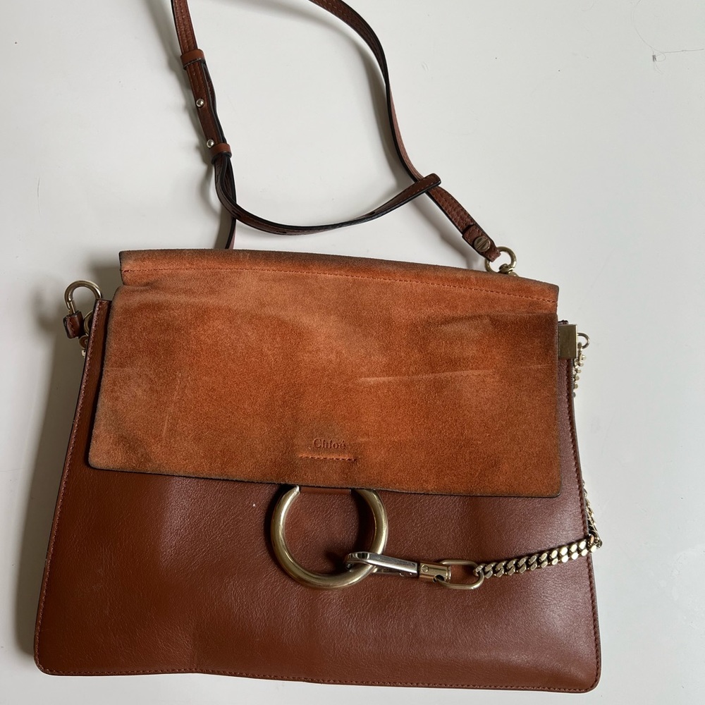 Authentic Chloe Faye Medium Flap Bag